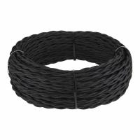 Ретро кабель витой 2х2,5 (черный) 50 м W6452608 Werkel