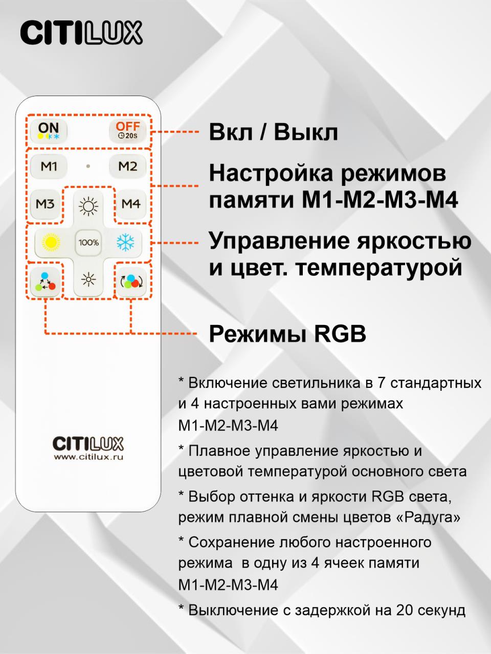 Потолочный светильник Citilux Астрон CL733900G
