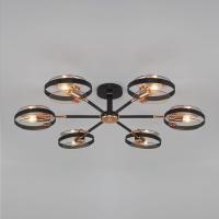 Потолочный светильник Eurosvet Gallo 70121/6 черный Smart a052341