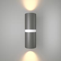 Уличный настенный светодиодный светильник Elektrostandard Liberty 35124/U серый/белый a060098