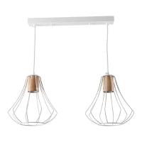Подвесной светильник IMEX MD.9052-2-P-WH+WOOD