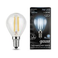 Лампа Gauss 105801207 светодиодная 7W 4100K E14