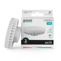 Лампа светодиодная Gauss GX70 14W 4100K матовая 83824