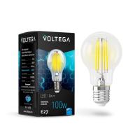 Лампа светодиодная филаментная E27 10W 4000К прозрачная VG10-А1E27cold10W-F 7101