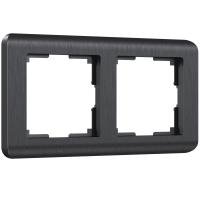 Рамка на 2 поста графит WL12-Frame-02 Werkel