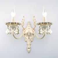 Бра Eurosvet Elisha 3281/2 белый с золотом/тонированный хрусталь Strotskis