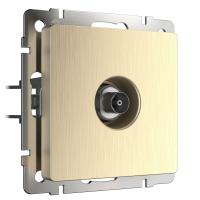 ТВ-розетка оконечная шампань рифленая WL10-TV Werkel