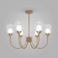 Люстра на штанге Eurosvet Spritz 70217/6 латунь Smart a064749