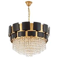 Подвесная люстра Lumina Deco LDP 7045-600 BK+GD