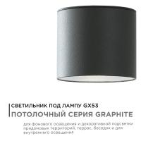 Уличный потолочный светильник Apeyron Graphite 11-115