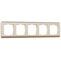 Рамка Stream на 5 постов шампань WL12-Frame-05 Werkel