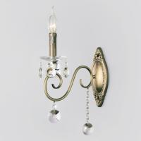 Бра Eurosvet 10104/1 античная бронза/прозрачный хрусталь Strotskis