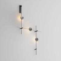 Готовая конструкция настенная прямая со светильниками Plato 3 шт. и блоком питания Maytoni Technical Flarity TFC-Flar-W01-B