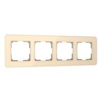 Рамка Werkel Elite на 4 поста айвори W0042443
