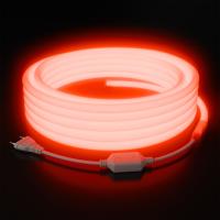 Комплект светодиодного неона Apeyron 220В, 6Вт/м, красный, smd 2835, 144д/м, круглый 10м, IP65, с аксессуарами (сетевой шнур, заглушка, крепеж - 10шт) 10-116