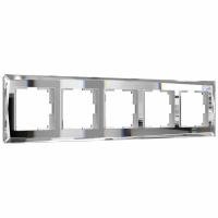 Рамка на 5 постов зеркальный WL08-Frame-05 Werkel