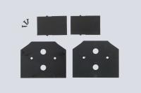 Заглушка для встраиваемого шинопровода в натяжной ПВХ потолок (4 шт.) Crystal Lux Space 220 CLT 0.235 06 BL