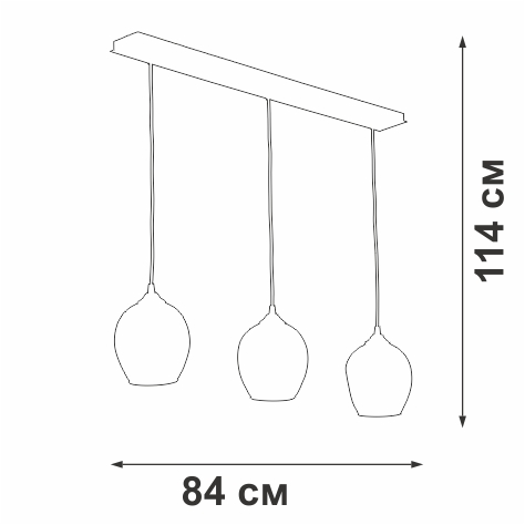 Подвесной светильник Vitaluce V4922-1/3S