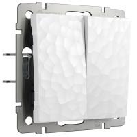 Выключатель Werkel Hammer двухклавишный белый W1220001