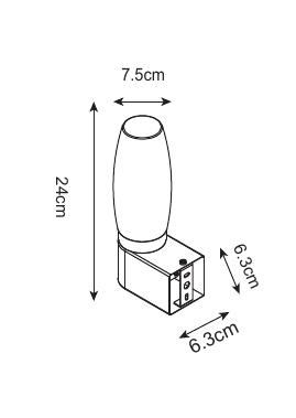 Подсветка для зеркал Arte Lamp Aqua-bastone A1209AP-1BK