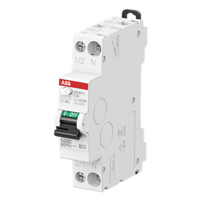 Дифференциальный автомат ABB DS301 C16A 30mA тип АС 1-модуль
