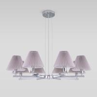 Подвесная люстра Eurosvet Peony 60136/8 хром/серый