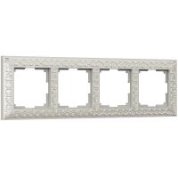 Рамка Antik на 4 поста жемчужный WL07-Frame-04 Werkel