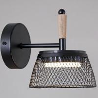 Бра Reluce 09837-0.2-01 BK+WOOD