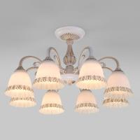 Потолочная люстра Eurosvet Campina 60107/8 белый с золотом