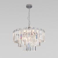 Подвесная люстра Eurosvet Elegante 10130/8 хром/прозрачный хрусталь Strotskis Smart a060642