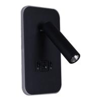 Спот Reluce 86204-9.2-001KT LED12W+USB BK