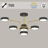 Люстра на штанге Reluce 03325-0.3-06 BK+COPPER