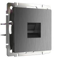 Розетка Ethernet RJ-45 графит рифленый WL04-RJ-45 Werkel