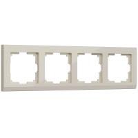 Рамка Stark на 4 поста слоновая кость WL04-Frame-04-ivory Werkel