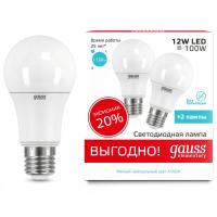 Лампа светодиодная Gauss Elementary E27 12W 4100K 23222P