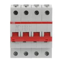 Рубильник модульный ABB SD204/40 4P 40А рычаг красный (выключатель нагрузки)