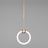 Подвесной светодиодный светильник Eurosvet Rim 90165/1 золото