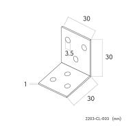 Угол монтажный Favourite Practica 2203-CL-003