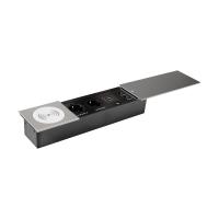 Блок розеток JX (Slide Top) (2 секции RJ-45 + 2 USB беспр.зарядка с кабелем питания) Mebax 00-00002892