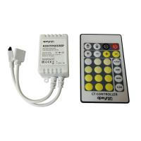 Контроллер для двухцветной светодиодной лентой Apeyron 12-24В 72Вт 2*3A/канал, IP20 пульт, DC-коннектор для входа, 4-игольчатый коннектор для выхода 04-30