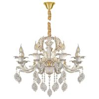 Подвесная люстра AM Group CLEOPATRA SP8 WH+GL