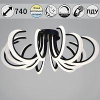 Потолочная люстра Reluce 74390-0.3-6+6 black