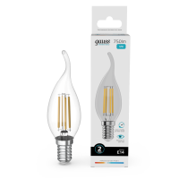 Лампа светодиодная Gauss Filament Elementary E14 12W 4100K 42122