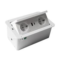 Блок розеток LK-DMS-742 (2 секции полуавтоматический 2 USB беспроводная зарядка) Mebax 00-00002869