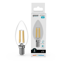 Лампа светодиодная Gauss Filament Elementary E14 10W 4100K 32120