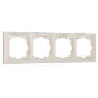 Рамка Snabb Basic на 4 поста слоновая кость WL03-Frame-04 Werkel
