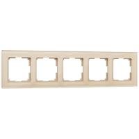 Рамка на 5 постов шампань WL01-Frame-05 Werkel