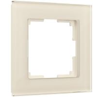 Рамка на 1 пост (молочный, стекло) W0011141 Werkel