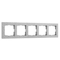 Рамка Werkel Hammer на 5 постов серебряный W0052406
