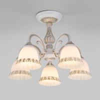 Потолочная люстра Eurosvet Campina 60107/5 белый с золотом